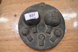 A vintage motor car or cycle spare bulb carry case