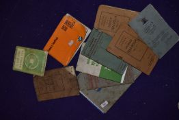 A selection of vintage ephemera and instruction manuals for Morris motor cars