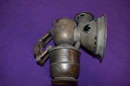 A vintage motor car or cycle carbide lamp by Lucas