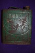 A vintage garage 2 gallon oil can for Esso