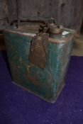A vintage garage 2 gallon oil can for Esso