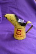 A genuine Shell oil jug.