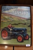 A framed and glazed Fordson Major tractor