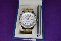 A gent's Ingersoll Gems Pilot IG0345IP automatic wrist watch having stone set bezel and gold