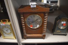 Vintage oak cased clock