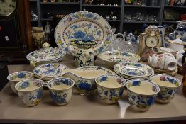 A selection of tea and dinner wares by Masons in the Regency design including tureen charger etc