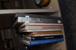 A selection of volumes Clock and Wrist watch interest