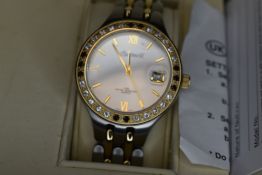 A gent's Ingersoll Gems IG0016FL wrist watch having stone set bezel with gold plated and steel