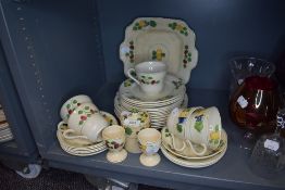 A good selection of tea and cake wares by Adams Titan Ware side plates cups and saucers etc
