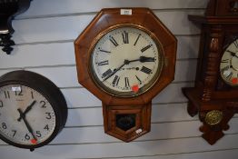 An American 8 day wall clock by Seth Thomas