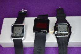 Three gent's smart watches by Atlas for men