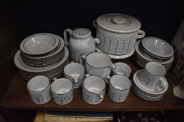 A selection of Hornsea pottery tea and table wares in the Charisma design