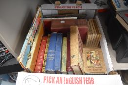 A selection of text and reading books including Beatrix Potter and Laurie Lee