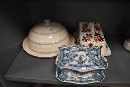 A John Lewis ceramic cheese dome an imari styled cheese dome and similar tureen