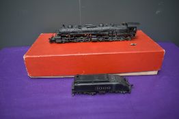 A Katsumi Westside Model Company American Brass HO scale 2-10-10-2 AT & SF Loco & Tender 3009, in