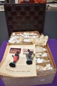 A Kingmaker Chess Set Ltd , Rorke's Drift Chess Set-hand painted, limited edition 51/500 with wooden