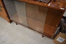A vintage teak bookcase, labelled Avalon