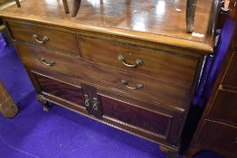 An early 20th Century mahogany side cabinet