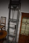 A set of van roof ladders/ladder rack, transit or similar