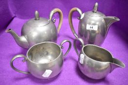 An art deco styled tea set by Bonard P&W Glasgow