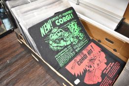 A selection of screen printed t shirts for Corgi Volkswagen and Mustang toys various sizes as new