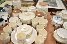 A selection of tea and table wares by Hornsea Pottery in the Fleur design