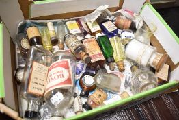 A selection of vintage chemist and pharmacy bottles
