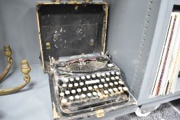A vintage Remington typewriter