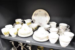 Two part tea services by Royal Grafton both having floral prints