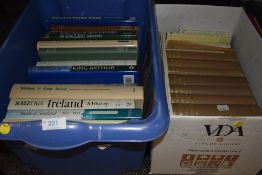 A selection of text and reference books including ornithology and geography interest