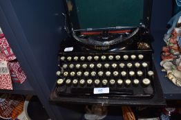 An Edwardian typewriter by Imperial the Good Companion in case