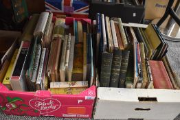 A selection of text and reference books including gardening interest also local Rocords of Kendale