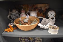A selection of ceramics including Adams and Metlac style tankard