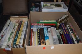 Three boxes of hard back text and reference books of botanical and flower interest