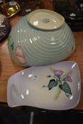 A Carleton ware dish in the Australia design and similar bowl by Shorter and sons