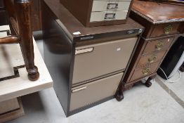 A two drawer Escoline filing cabinet