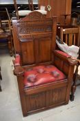 A commemorative Domesday chair by Old Charm, 1986, with associate literature