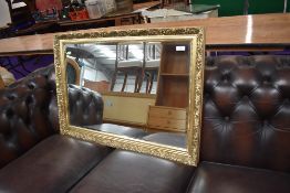 A gilt frame wall mirror, approx. 85 x 60cm