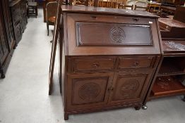 An Oriental hardwood bureau