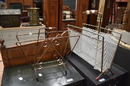 Two vintage magazine racks