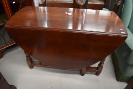 A nice quality reproduction, probably Titchmarsh and Goodwin, gateleg dining table (selling for St