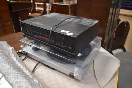 A JVC CD player and Pro-Ject turn table