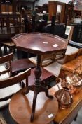 A reproduction wine table