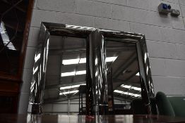 A pair of modern full length wall mirrors (selling for St Johns Hospice, Lancaster)
