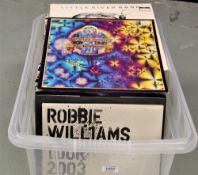 A large lot of 120 vinyl records - a mixed bag of many styles - may be good for online seller ,