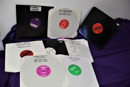 A lot of nine dj white labels - dance related - some rare items for dj's here