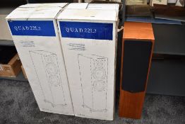 A pair of high end Quad 22L2 Floor Standing Speakers