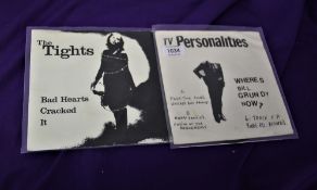 A lot of two rare Punk 45's by the Tights and the Television Personalities - nice DIY punk sounds