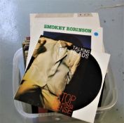 A large lot of 70 vinyl records - a mixed bag of many styles - may be good for online seller ,