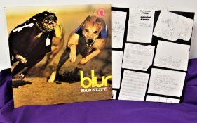 A rare vinyl copy of the Britpop classic ' Parklife ' by Blur - from an era where compact disc had